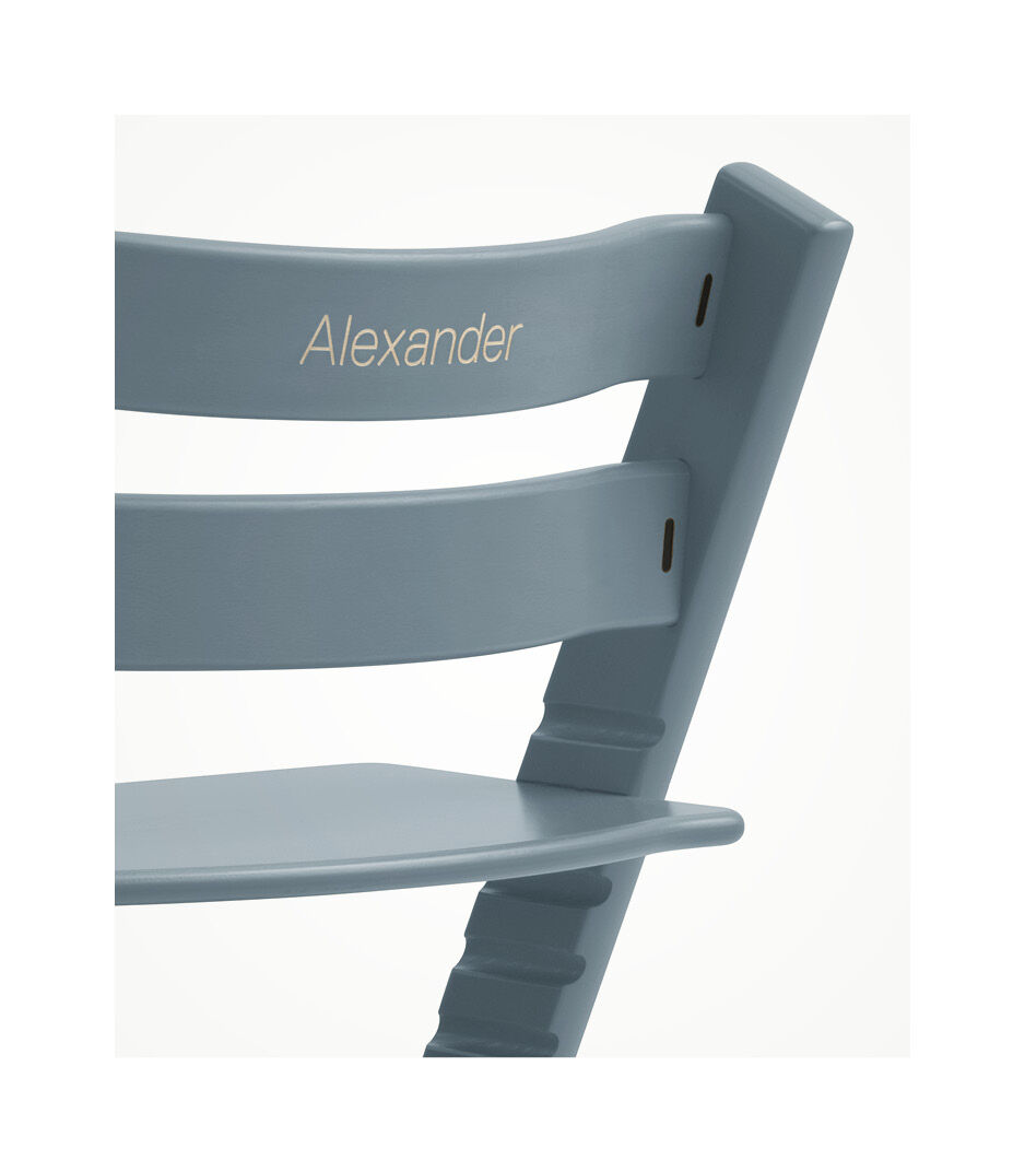Tripp Trapp® Chair Fjord Blue. Beech wood. Close-up. galery image 6